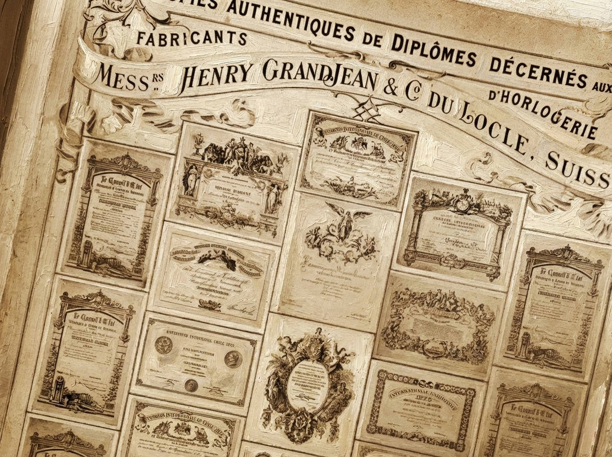 Historical documents from Henri Grandjean & Cie archives